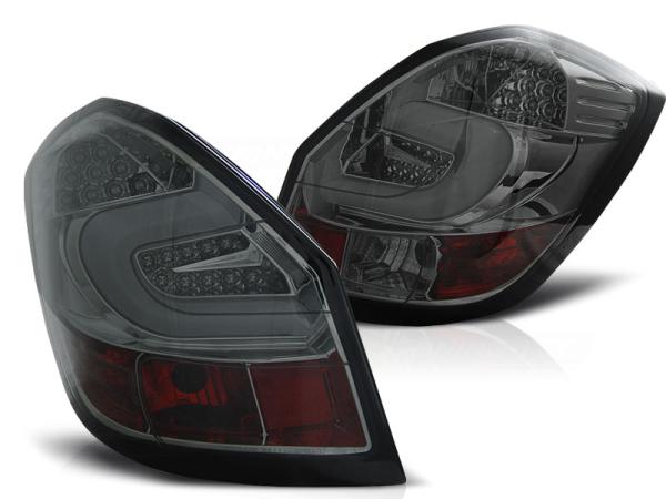 LED Lightbar Rückleuchten für Skoda Fabia II (5J) Bj. 07-14 Smoke